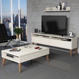 Hanah Home Conjunto de Muebles de Salón Best - Crema